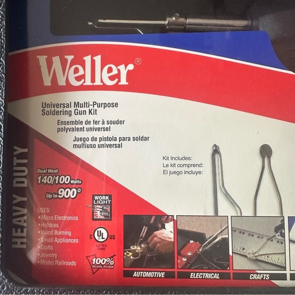 Weller 8200PKS Heavy Duty Soldering Gun Kit 140/100W – New Sealed in Case - Picture 3 of 10